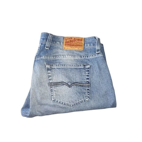 Lucky‎ Brand Classic Rider Crop Blue Denim Sz 8 / 29 Jeans Women - Picture 1 of 6